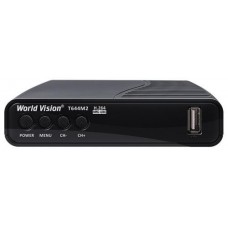 TV-тюнер наружный автономный World Vision T644M2 FM, черный, H.264, AC3. DolbyDigital, DVB-T2/T/C, FM тюнер, IPTV, DLNA, Stalker,