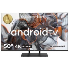 Телевизор 50' Liberton LTV-50U01AT UltraHD 3840x2160 60Hz, Smart TV, DVB-T2, HDMI, USB, VESA 200x200