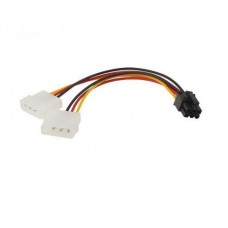 Переходник питания 6-pin VGA (M) - 2 x Molex (M), 20 см, CHiNa (S0111)