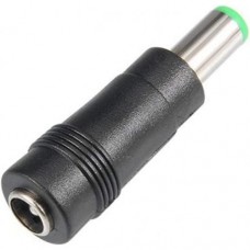 Переходник питания DC 5.5x2.1 (F) - DC 6.3x3.0 (M), черный (S1020)