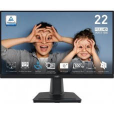 Монитор 21.5' MSI PRO MP225, черный, IPS, 1920x1080 (16:9), 1 мс, 100 Гц, 250 кд/м?, 1300:1, 178°/178°, VGA/HDMI, VESA 100x100 мм,