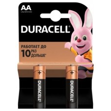 Батарейка AA (LR6), щелочная, Duracell Duralock Basic, 2 шт, 1.5V, (MN1500 2BL)
