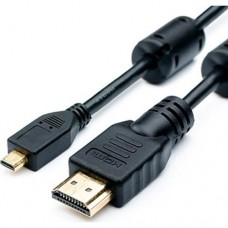 Кабель HDMI (M) - micro HDMI (M), 3 м, черный, Atcom, V1.4 (22403)