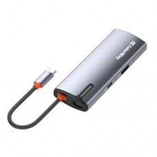 Хаб USB ColorWay '5-in-1', Grey, Type-C 3.0 - 1xType-C (100 Вт) / 3xUSB 3.0 / HDMI, кабель 17 см, алюминиевый корпус (CW-HUB01)
