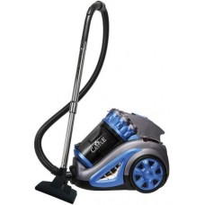 Пылесос Castle CW-102B, серый/синий, 2000W, безмешковый, циклонный, объем пылесборника 4л, HEPA фильтр, насадки: 2-позиционная,