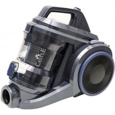 Пылесос Castle CW-105B, серый/синий, 2400W, безмешковый, циклонный, объем пылесборника 4л, фильтр HEPA, насадки: 2-позиционная,