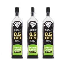 Стержни к механическим карандашам 0.5 мм, Baoke, HB, 60 мм, 30 шт, туба (QX107)