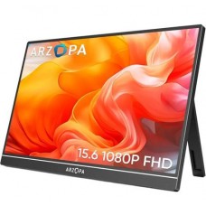 Монитор 15.6' Arzopa A1, черный, WLED, IPS, 1920x1080, 16:9, 5 мс, 60 Гц, 300 кд/м?, 1200:1, 178°/178°, Type-C, 2х1 Вт