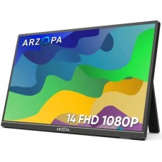 Монитор портативный 14" Arzopa A1S черный WLED IPS 1920x1080 переносной с ножкой