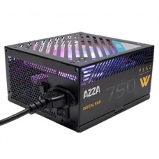 Блок питания 750 Вт, AZZA, черный, 80+ Bronze, 12 см, ARGB подсветка, 2xMolex / 5xSATA / 4x6+2-pin / 1x20+4-pin / 2x4+4-pin,