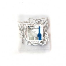 Наконечник кабельный штыревой втулочный с изоляцией 0.75мм.кв белый 100шт