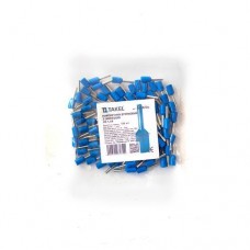 Наконечник кабельный штыревой втулочный с изоляцией 1.5мм.кв синий 100шт