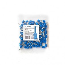 Наконечник кабельный штыревой втулочный с изоляцией 2.5мм.кв синий 100шт Наконечник кабельный штыревой втулочный с изоляцией 2.5мм.кв синий 100шт