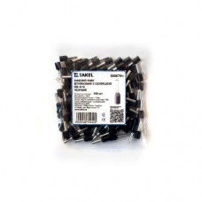 Наконечник кабельный штыревой втулочный с изоляцией 4мм.кв черный 100шт Наконечник кабельный штыревой втулочный с изоляцией 4мм.кв черный 100шт