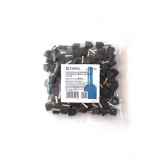 Наконечник втулочный с изоляцией для двух проводов TE 1.5/8 черный 100шт