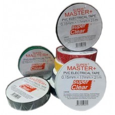 Изоляционная лента Master+, асорті, 21 м, 17 мм, 0.15 мм, ПВХ