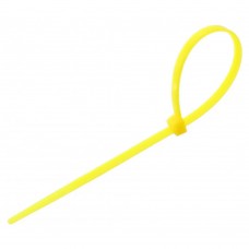 Стяжки для кабеля, 100 мм х 2.5 мм, 100 шт, желтые, Takel