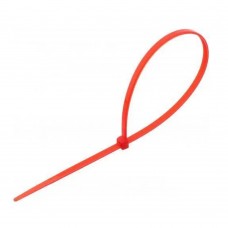 Стяжки для кабеля, 200 мм х 4.8 мм, 100 шт, красные, Takel