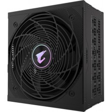 Блок питания 1000 Вт, Gigabyte AORUS ELITE P1000W, черный, модульный, 80+ Platinum, 12 см FDB, 8xSATA / 4xMolex / 1x16-pin /