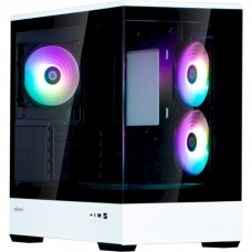 Корпус Zalman P30 BW, черный/белый, Mini Tower, без БП, для Micro ATX / Mini ITX, 1xType-C / 1xUSB 3.0, макс. CPU - 173 мм / VGA -
