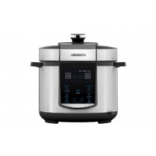Мультиварка-скороварка Ardesto MPC-P225, серебристый, 900W, 5л, 22 программы, сенсорное управление, дисплей, регулировка