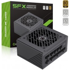 Блок питания 650 Вт, GameMax GS-650G, черный, SFX, модульный, 80+ золотистый, Active PFC, 9.2 см, 3xMolex / 4xSATA / 3x2+6-pin /