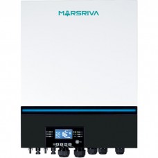 Солнечный инвертор Marsriva MR-SPF8000M TWIN (Version 1), белый/черный, 8 кВт, однофазный, MPPT, чистая синусоида, макс. ток