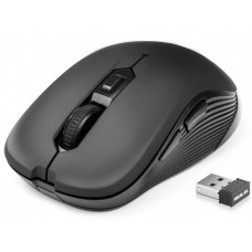 Мышь REAL-EL RM-331W Wireless, черный, беспроводная, USB, оптическая, 1600 dpi, 5 кнопки, 2xAAA