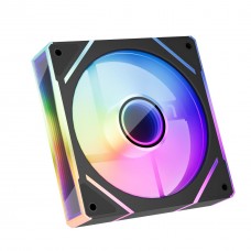 Вентилятор 120 мм, 1stPlayer FC(AP), черный, 120х120х25 мм, ARGB подсветка, до 1800 об/мин, до 32.2 дБ, 4-pin (PWM) / 3-pin