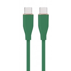 Кабель Type-C - Type-C, 1.5 м, зелёный, Cablexpert, 60 Вт, 3A (CC-USB2S-CMCM-1.5M-G)