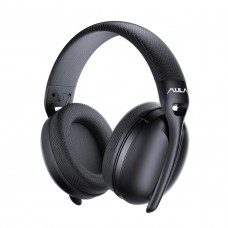 Наушники Aula S6 wireless headset 3 in 1, черный (6948391235554), bloetooth, 2.4 ГГц, USB Type-C, выдвижной микрофон,