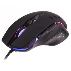 Мышь Maxxter McG-9B-I825, черный, USB, оптическая (сенсор Instant A825+D26), 800 - 12 800 dpi, 9 кнопок, RGB подсветка,
