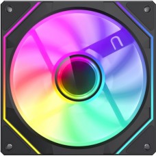 Вентилятор 120 мм, GameMax FN12A-S8I, черный, 120х120х25 мм, ARGB подсветка, 800-1600 об/мин, до 31.21 дБ, 4-pin (PWM, 50 см) /