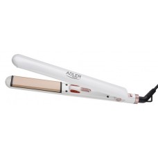 Выпрямитель (Утюжок) для волос Adler AD-2317, белый, 35 Вт, керамика, длина 25 см, нагрев до 200°С