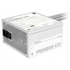 Блок питания 550 Вт, Gigabyte P550SS, белый, 80+ серебристый, Active PFC, 12 см, 2xMolex / 5xSATA / 2x6+2-pin / 1x20+4-pin /