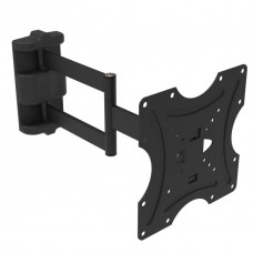Настенное крепление LCD/Plasma TV 15-43' Квадо К-42 цвет черный, до 25 кг, VESA:200x200 мм, наклон: -22? ~ +5?, поворот: до 180