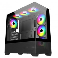 Корпус GTL Gaming 'Universe', черный, без БП, Mid Tower, ATX / Micro ATX / Mini ITX, 1xUSB 3.0 / 2xUSB 2.0, макс. CPU - 170 мм /