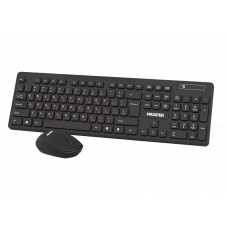 Комплект беспроводной Maxxter KMS-WCM-02B-UA, черный