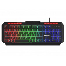 Клавиатура Maxxter KBG-UML-02B-UA, черный, USB, 104 кнопки, LED подсветка, крепление для телефона, 1.8 м