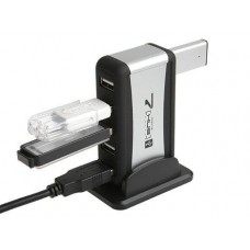 Хаб USB Lapara LA-UH7315, черный, USB 2.0 - 7xUSB 2.0, блок питания