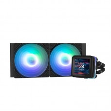 Система жидкостного охлаждения Zalman Alpha 2 DS A24, черный, 2.73’’ IPS (320x320, 30 Гц), ARGB (ALPHA2DSA24черный)