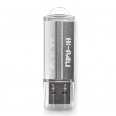 Флеш накопитель USB 16Gb Hi-Rali Corsair, серебристый, USB 3.0 (HI-16GB3CORSL)