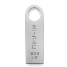 Флеш накопитель USB 16Gb Hi-Rali Shuttle, серебристый, USB 3.0 (HI-16GB3SHSL)
