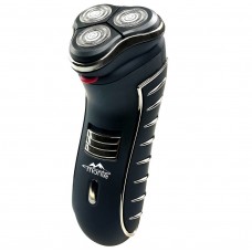 Электробритва Monte MT-5001, черный, 3W, 3 плавающие головки для бритья, роторная система бритья, сухое бритье, откидной триммер.