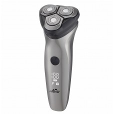 Электробритва Monte MT-5006 G, Grey, 5W, 3 плавающие головки для бритья, роторная система бритья, сухое, влажное бритье, откидной