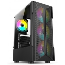 Корпус GTL Gaming 'Trinity', черный, без БП, Mid Tower, ATX / Micro ATX / Mini ITX, 1xUSB 3.0 / 2xUSB 2.0, макс. CPU - 150 мм /