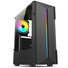 Корпус GTL Gaming 'Trooper', черный, без БП, Mini Tower, ATX / Micro ATX / Mini ITX, 1xUSB 3.0 / 2xUSB 2.0, макс. CPU - 150 мм /