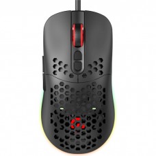Мышь GamePro GM395, черный, USB, оптическая (сенсор SunPlus SPCP199), 800-6400 dpi, 7 кнопок, RGB подсветка, 1.5 м