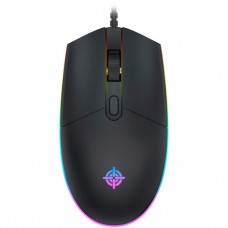 Мышь GamePro GM152, черный, USB, оптическая, 800-1200 dpi, 4 кнопки, RGB подсветка, 1.5 м