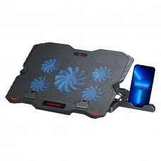 Подставка для ноутбука до 15.6' GamePro CP627, черный, RGB подсветка, 1 х 125 мм, 4 х 60 мм вентилятор (28 dB 3200 rpm),